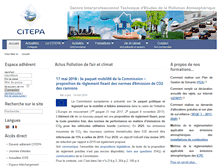 Tablet Screenshot of citepa.org